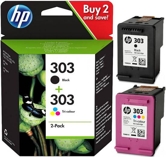 3YM92AE Originale HP 303 Cartucce Nero Colore 