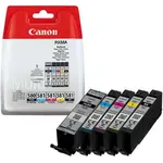 5 Cartucce Canon ORIGINALI (1x PGI-580 Nero + 1x CLI-581 nero photo, ciano, magenta, giallo).