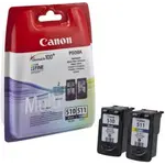 Canon 2970B011 PG510 CL511 multipack Cartucce ORIGINALI (PG-510 Nero + CL-511 colori)