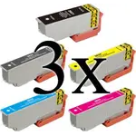 15 Cartucce Compatibili con Epson 26XL (3 per ogni colore)