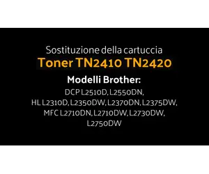Come sostituire il Toner TN-2410 TN-2420 Brother