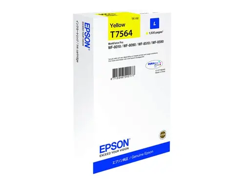 Cartuccia Originale Epson C13T756440 T7564 giallo