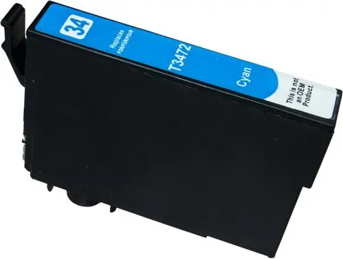 34XL Ciano Cartuccia Compatibile con Epson T3472