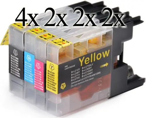 10 Cartucce Inkjet Compatibili Brother LC-1240 XL
