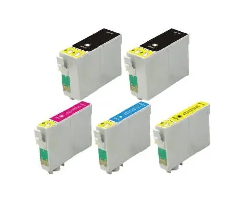 5 cartucce compatibili con Epson 27XL 2 nero 1x ciano magenta giallo