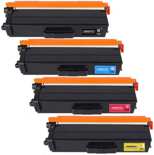 Multipack TN320 Toner Compatibili con Brother TN-320 BK/C/M/Y