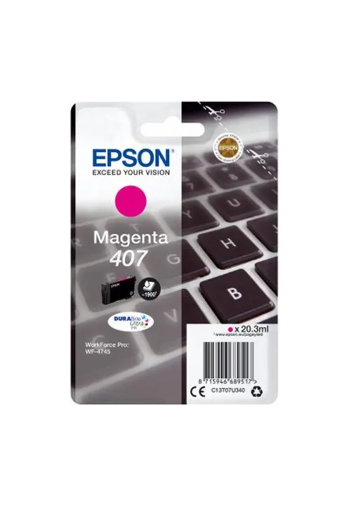 Cartuccia Magenta C13T07U340 originale Epson 407 serie Tastiera