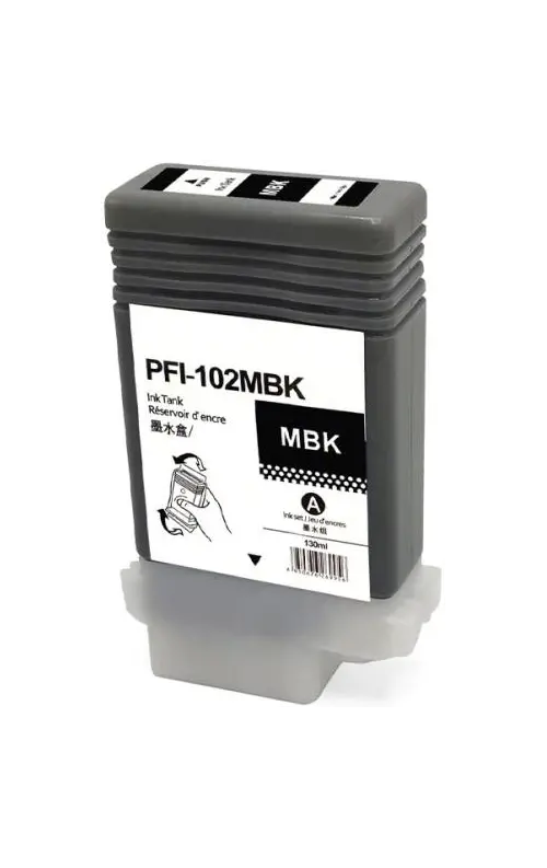 Cartuccia compatibile con Canon PFI-102MBK nero matte